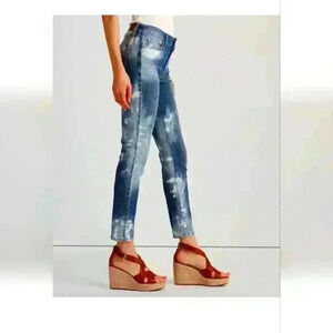 Lauren Ralph Lauren Women's Coastal Wash Premier Stretch Skinny Ankle Jeans 8